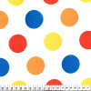 Tecido Cetim estampado Bolas Coloridas Larg. 1,47mt 100% Poliester - 1