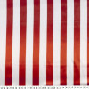 Tecido Cetim Estampado Listras Vermelhas e Brancas Larg. 1,47mt 100% Poliester 78gr/m2 - 2