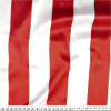 Tecido Cetim Estampado Listras Vermelhas e Brancas 5cm Larg. 1,47mt 100% Poliester 78gr/m2 - 1
