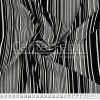 Tecido Crepe Bubble Milayde Estampa Listrada Preto/Off White Larg 145cm 97%Poliester.3%Elastano. Conserv1-H/2-2/3-3/5-3/6-1  - 1