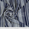 Tecido Crepe Bubble Milayde Estampa Listrada Marinho/Branco Larg 145cm 97%Poliester.3%Elastano. Conserv1-H/2-2/3-3/5-3/6-1  - 1