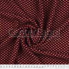 Tecido Crepe Bubble Milayde Estampa Bolinhas Bege Fdo Vinho Larg 145cm 97%Poliester.3%Elastano. Conserv1-H/2-2/3-3/5-3/6-1  - 1