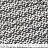 Tecido Bengaline Estampa Pied Poule Branco e Preto Larg 145cm 75%Viscose 20%Poliamida 5%Elastano - no urdume - 1