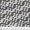 Tecido Bengaline Estampa Pied Poule Branco e Preto Larg 145cm 75%Viscose 20%Poliamida 5%Elastano - no urdume - 2