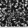 Tecido Gabardine Prada estampa Floral Fdo Preto Larg 1,47mt 90%Poliester 10%Elastano Conserv1-N/2-2/3-3/5-3f/6-1 - 1