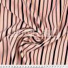 Tecido Alfaiataria Leve New Look Estampa Listrado Rosa Salmão e Preto c/Elastano Larg 147cm 90%Poliester 10%Elastano 201gr/m2 - 1