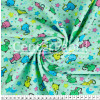 Tecido Flanela Estampa Infantil Sarja Plus Mel Verde Larg. 80cm 100%Algodão des90133 184gr/m2 - 1