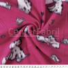 Tecido Soft Fleece Estampado  Dog Bco Fdo Cereja Larg 1,60mt 100%Poliester -Preço por metro.promo de $27,90 por - 1