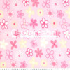 Tecido Soft Fleece Estampado Flores Rosa, Amarelo e Branco Fdo Rosa Larg 1,60mt 100%Poliester - Preço por metro.Conserv1-N/2-2/3-2/5-3/6-1 - 1