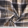Tecido Soft Fleece Estampado Xadrez Preto e Bege Lg 1,60mt 100%Poliester - Preço por metro.promo de $27,90 por - 1