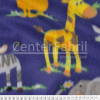 Tecido Soft Fleece Estampado Bichos Fdo Azul Bic Larg 1,60mt 100%Poliester - Preço por metro.promo de $27,90 por - 1