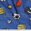 Tecido Soft Fleece Estampado Bolas Fdo Azul Lg 1,60mt 100%Poliester - Preço por metro.promo de $27,90 por - 1