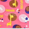 Tecido Soft Fleece Estampado Safari Rosa Larg 1,60mt 100%Poliester - Preço por metro.promo de $27,90 por - 1
