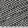 Tecido Malha Liganete Estampada Preto/Branco OffWhite Larg.150cm - 96%Poliéster/4%Elastano 190gr/m²- Venda por Metro - 1
