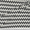Tecido Malha Liganete Estampada Preto/OffWhite Larg.150cm - 96%Poliéster/4%Elastano 190gr/m²- Venda por Metro - 1
