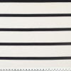 Tecido Viscolycra Listrado Off White/Preto Larg 160cm 79%Poliester.17%Viscose.4%Elastano ref.1539 - Preço por metro - 1