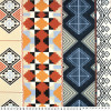 Tecido Acquablock impermeável estampado Machu Pichu Laranja Larg 1,40mt 72%Algodao/28%Poliester.Conserv1-P/2-2/3-3/5-2/6-8 - 1