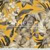 Tecido Acquablock impermeável estampado Maui Amarelo Larg 1,40mt 72%Algodao/28%Poliester.Conserv1-P/2-2/3-3/5-2/6-8 - 1