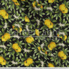 Tecido Acquablock impermeável estampado Sicilian Preto Larg 1,40mt 72%Algodao/28%Poliester.Conserv1-P/2-2/3-3/5-2/6-8 - 1