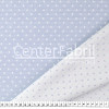 Tecido Jacquard Dupla Face Atlanta Pois Azul Largura140cm 72%Algodão/28%Poliester. Conserv1-H/2-2/3-3/5-3/6-8 - 1