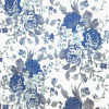 Tecido Lonita Linho Misto Estampa Digital Floral med Azul Larg 140cm 55%Algodão.22,5%Linho.13,5%Viscose.9%Poliester - 1