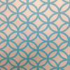 Tecido Lonita Flamê Monaco Estamp Círculos Turquesa Larg 140cm 63%Algodão.37%Poliester - 1