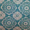 Tecido Lonita Flamê Monaco Estamp Mandalas Turquesa Larg 140cm 63%Algodão.37%Poliester - 1