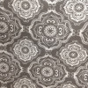 Tecido Lonita Flamê Monaco Estamp Mandala Cinza Larg 140cm 63%Algodão.37%Poliester - 1