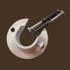 Suporte Flange para  varão  de 19mm  em Alumínio Branco - kit c/ 2 peças - 1
