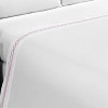 JG CAMA CASAL PERCAL 200Fios 190x140x30cm Bordado Corrente Rosa 100%Algodão promo de R$239,80 por - 1