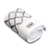 Toalha Rosto Amandine 50x80cm Branco/Prata 97%Algodão/3%Poliester - 1