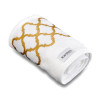 Toalha Rosto Amandine 50x80cm Branco/Dourado 97%Algodão/3%Poliester - 2