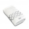 Toalha Banho Gigante Amandine 86x150cm Branco/Prata 97%Algodão/3%Poliester - 1