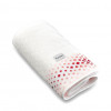 Toalha Rosto Brim Branco/Vermelho 48x80cm cor 001 95%Algodão/5%Poliester - 1