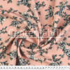 Tecido Viscose Estampada Floral Fundo Salmão Larg 140cm 100%Viscose. 121gr/m² Conserv1-H/2-2/3-3/5-3/6-1 - 1