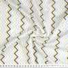 Tecido Tricoline Estampa Chevron Fundo Branco Larg 1,47mt 100% algodão Preço por Metro -120gr/m2 - 1