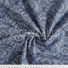 Tecido Tricoline Estampada Bandana Azul Jeans Larg.1,50mt 100% Algodão - 1