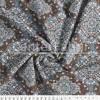 Tecido Tricoline Estampada Bandana Marrom C/Azul  Larg.1,50mt 100% Algodão - 1