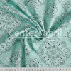 Tecido Tricoline Estampada Bandana Verde Água Larg.1,50mt 100% Algodão - 1