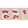 Tecido Tricoline Est Pillow Transporte - Venda por - QUADRO 060cm  100%Algodão Conserv 1-I/2-2/3-2/4-1/5-2/6-1 - 1