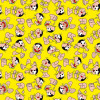 Tecido Tricoline Col Turma da Monica - Magali Fdo Amarelo Largura 150cm 100%Algodão Conserv 1-I/2-2/3-2/4-1/5-2/6-1 - 1