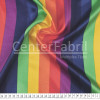 Tecido Cetim Estampado Listras Coloridas Larg. 1,47mt 100% Poliester 78gr/m2 - 1