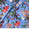 Tecido Viscose Viena Estampa Floral fundo Azul Largura 140cm 100%Viscose 115 gr/m2 - 1