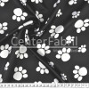 Tecido Cetim Estampado Patinhas Dog Fdo Pto Larg. 1,47mt 100% Poliester 78gr/m2 - 1