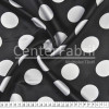 Tecido Cetim Estampado Bola Branca Gd Fdo Pto Larg. 1,47mt 100% Poliester 78gr/m2 - 1