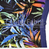 Tecido Viscose Viena Estampa Barrado Floral fundo Preto Largura 140cm 100%Viscose 115 gr/m2 - 1