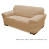 Capa para sofa stretch - 2 Lugares - Caqui/Areia - Sofama   - 1
