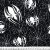 Tecido Cetim Estampado Halloween Aranha Larg. 1,47mt 100% Poliester 78gr/m2 - 1