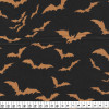Tecido Cetim Estampado Halloween Morcego Larg. 1,47mt 100% Poliester 78gr/m2 - 1
