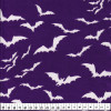 Tecido Cetim Estampado Halloween Morcego Larg. 1,47mt 100% Poliester 78gr/m2 - 1